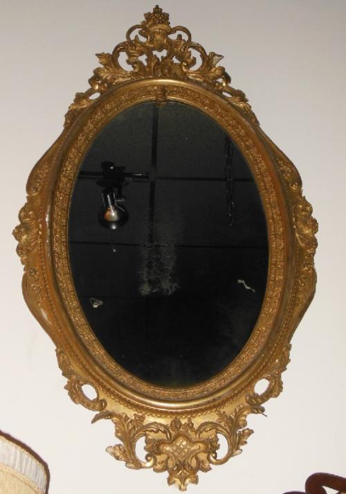 Victorian Mirror Gold Leaf Mirror