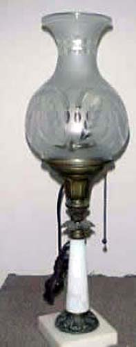 Elaborate Victorian Rococo Gas Hall Light - 129