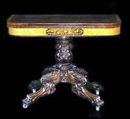 Antique Am.Classical Card Table