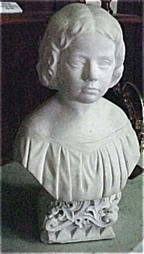 Marble Bust Signed Rh Parks,