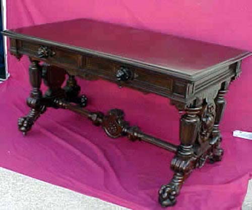Victorian Renaissance Revival Partners Desk