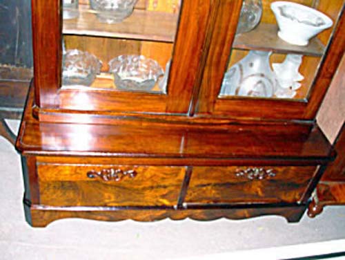 Victorian Rosewood Rococo Revival Bookcase