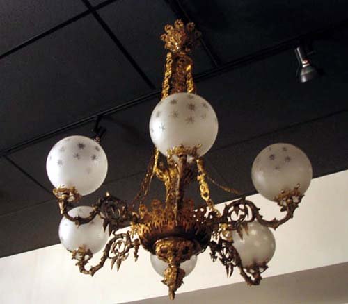 Corneilus & Co Gas Chandelier - 5 arm