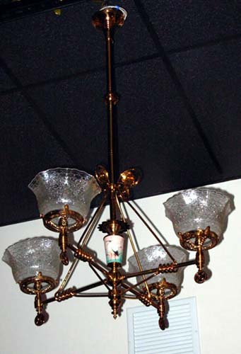 Aesthetic 4 Arm Gas Chandelier SOLD