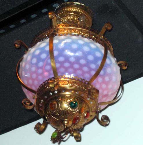 Victorian Hobnail Jeweled Fixture