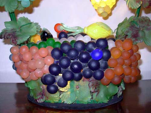 Murano Italian Glass Fruit lamp Sold
