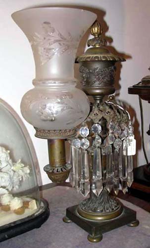 Pr Argand Lamps by J&I Cox SOLD