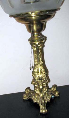 Astral Lamp with Figural Base 
