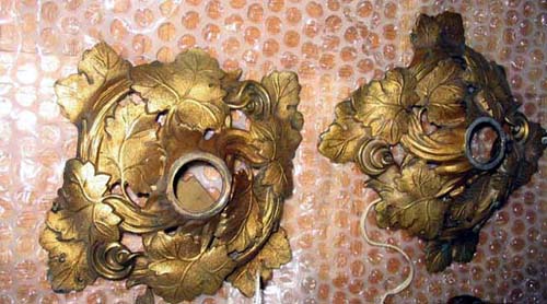 Pr Rococco Gas Sconces