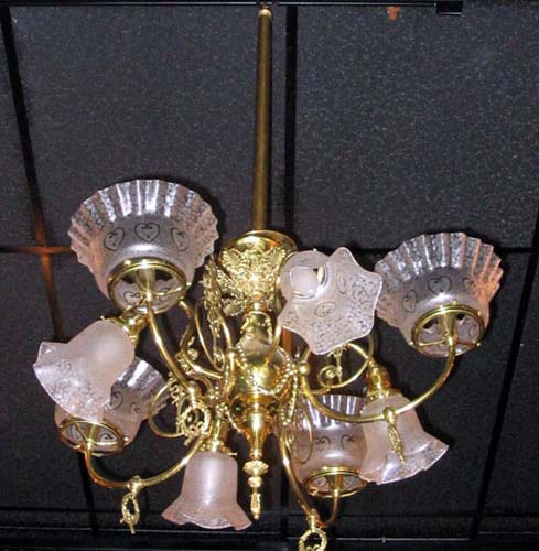 Chandelier Gas/Electric SOLD