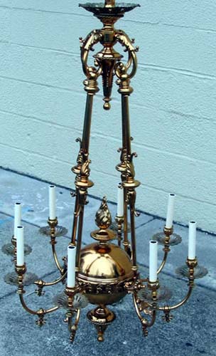 Victorian 8 Arm Gas & Candle SOLD