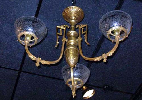 Victorian Rennainssance Revival Gas Chandelier