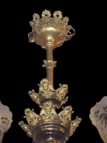 Victorian Rococo Gas Chandelier by Cornelius & Co