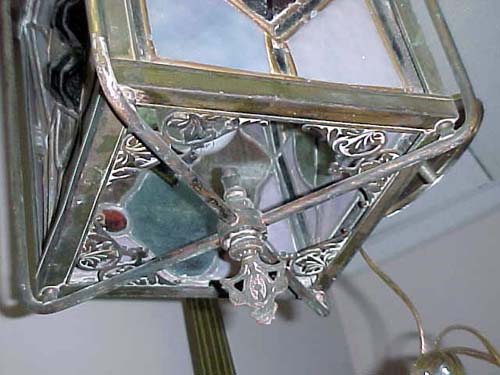 Victorian Slag Glass Hall Lantern - 291