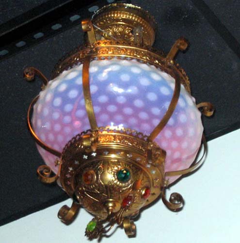 Victorian Hobnail Jeweled Fixture