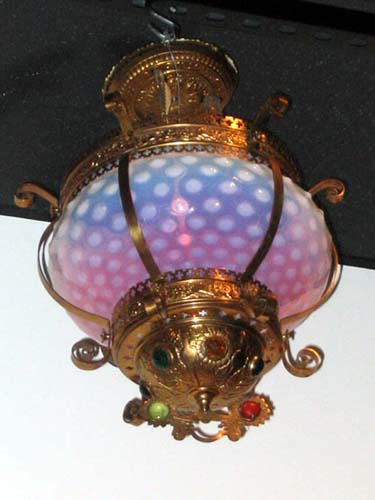 Victorian Hobnail Jeweled Fixture