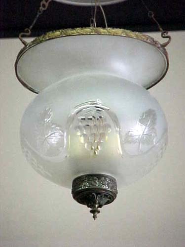 Frosted & Cut Hall Lantern -293