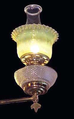 Jeweled Victorian Kerosene Chandelier - 133