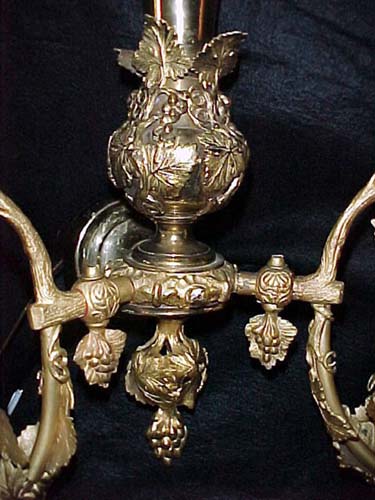 Pr of Gilt Brass Rococco Revival Sconces attribute