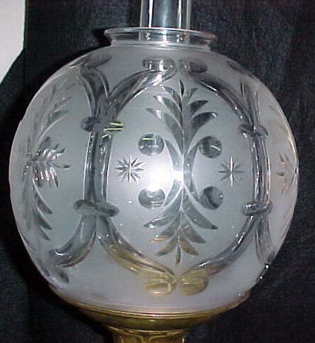 Antique Solar or Astral Lamp,attributed to Hooper