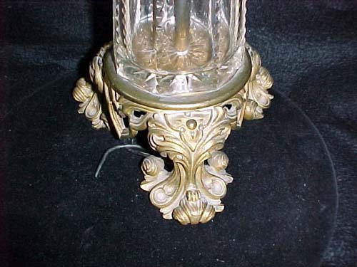 Sinumbra Lamp with Crystal & Bronze Gothic Base -