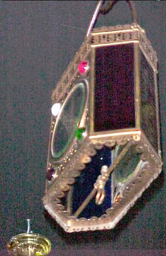 Victorian Jeweled Gas Hall Lantern - 259