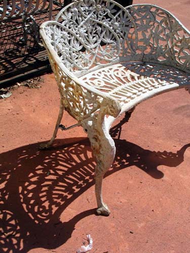 Victorian Cast Iron Passion Flower Bench: SOLD