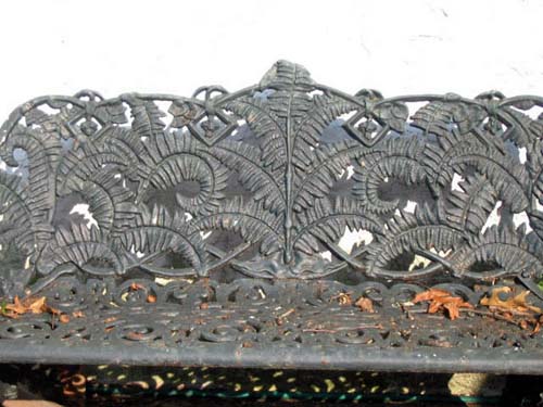Victorian Cast Iron Fern Bench: SOLD