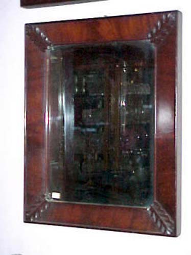 19thC American Classical Ogee Mirror: