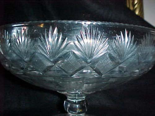 Am Cut Glass Compote, Pittsburgh 1820: