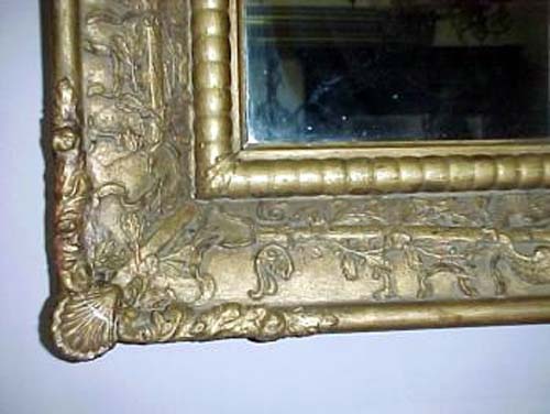 Classical Gold Leaf Overmantel Mirror SOLD: