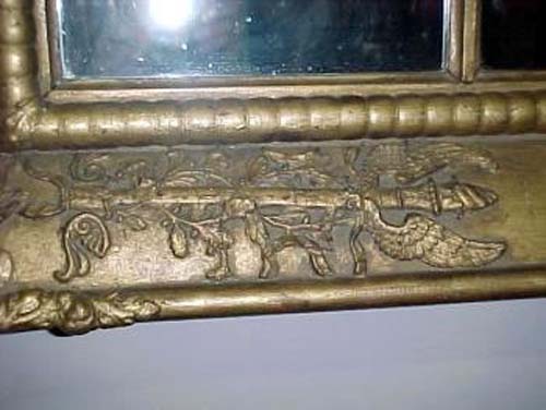 Classical Gold Leaf Overmantel Mirror SOLD: