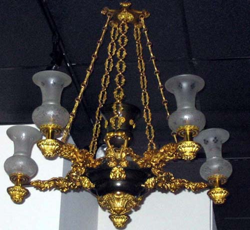 19th C Argand Chandelier :   SOLD