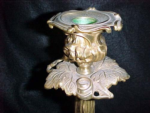 19thC Pr of Brass Candlesticks attrib to Hoop