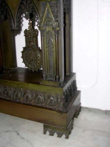 Clock;Charles X Bronze Gothic  Ravrio Paris