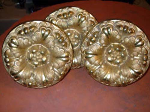 Set of 3 Brass Tiebacks-Sold