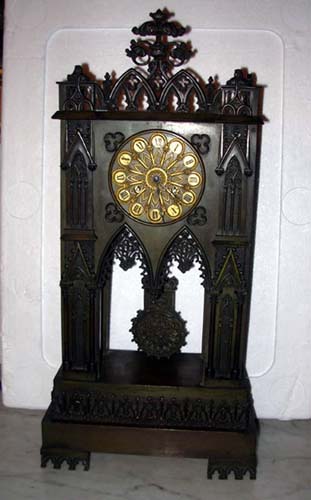 Clock;Charles X Bronze Gothic  Ravrio Paris