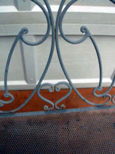 Wrought Iron Bench   SOLD