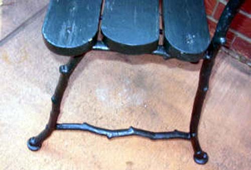 Cast Iron Twig Chairs, pair- SOLD