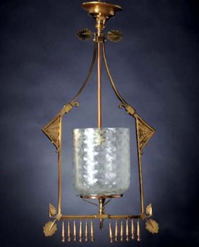  Gas Aesthetic Brass Hall Light SOLD