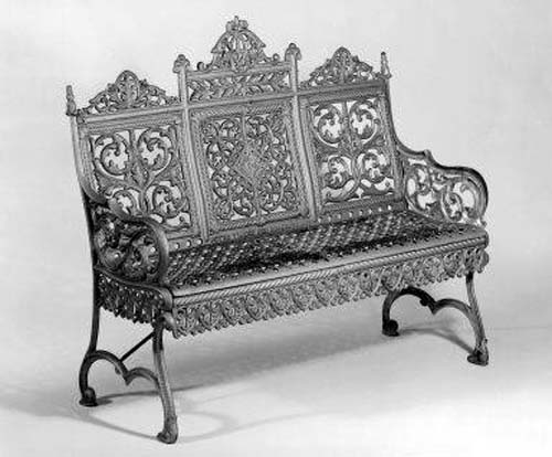 Timmes Cast Iron Garden Bench SOLD