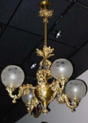 Rococco Revival 4 Arm Chandelier