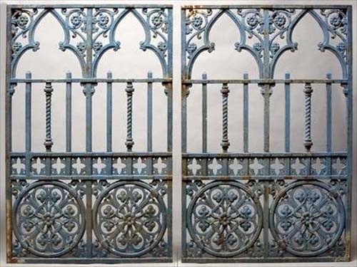 Gothic Revival Cast Iron Panels-Pr SOLD           