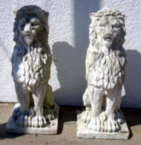 Stone Statues,  Lions SOLD