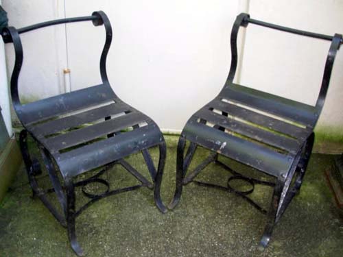 Chairs, Wrought Iron :pr HOLD