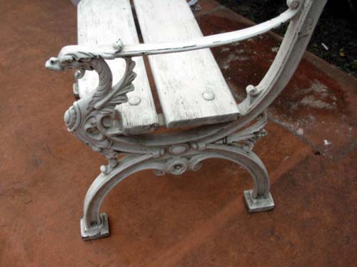 Cast Iron Coalbrookdale armchairs SOLD
