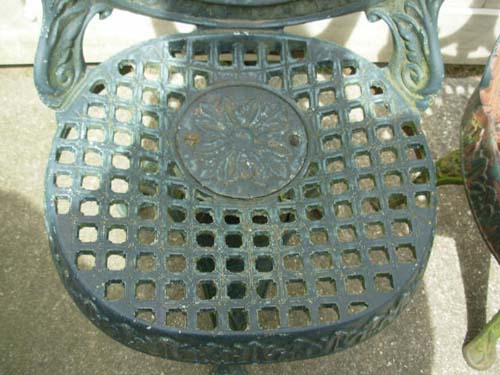 Antique Mott Cast Iron Chairs SOLD