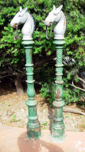 Hitching Posts, Cast Iron & a Pr SOLD