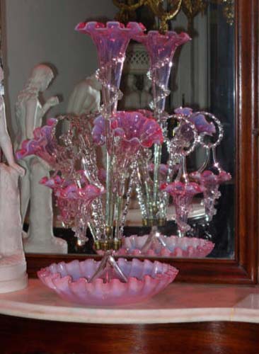 Antique Glass Epergne-SOLD