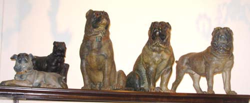 Dogs;Terra Cotta Pug Dogs